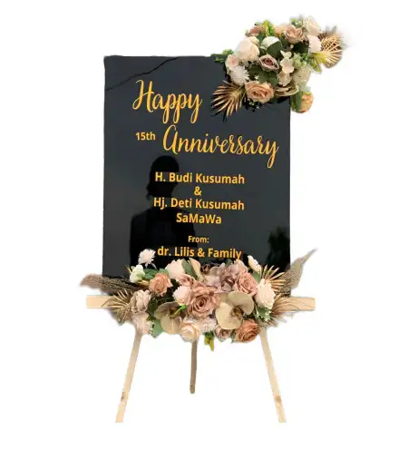 Papan Bunga Akrilik Ballroom Wedding Depok