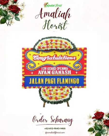 Sewa Papan Bunga Ballroom Wedding Depok